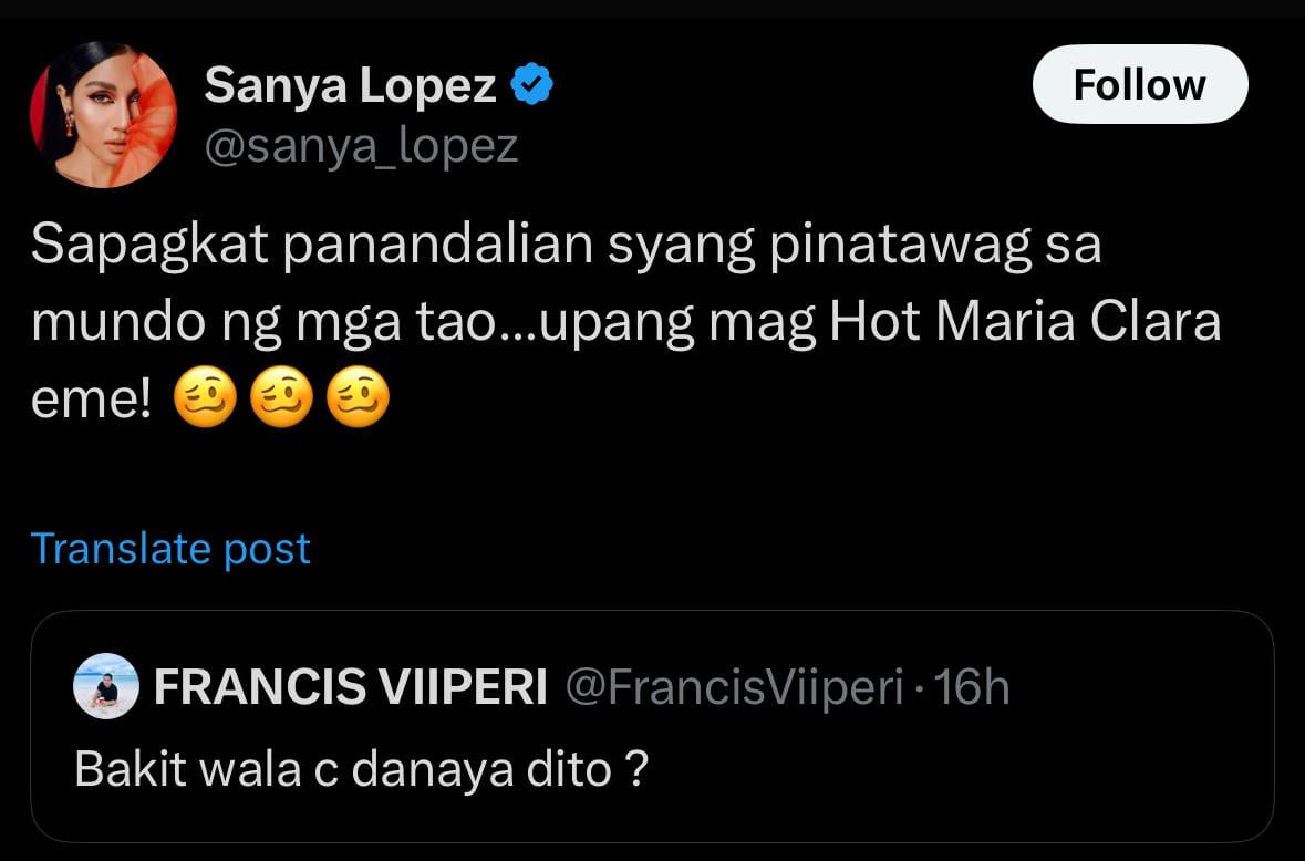 Sanya Lopez on Hot Maria Clara trend